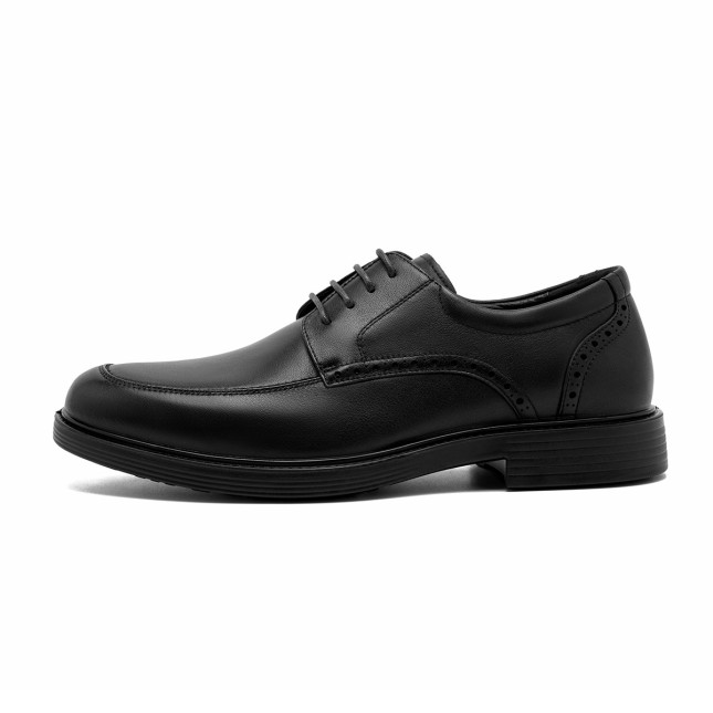 Pieree Cardin Embossed Rubbed Cowhide Lace Up Brock Carved Leather Shoes Business Dress Men’s Leather Shoes. 